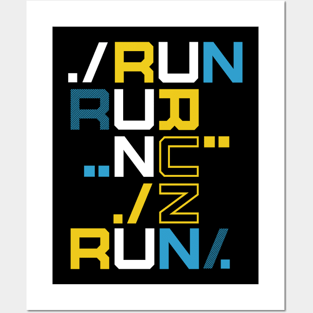 run Wall Art by HBfunshirts